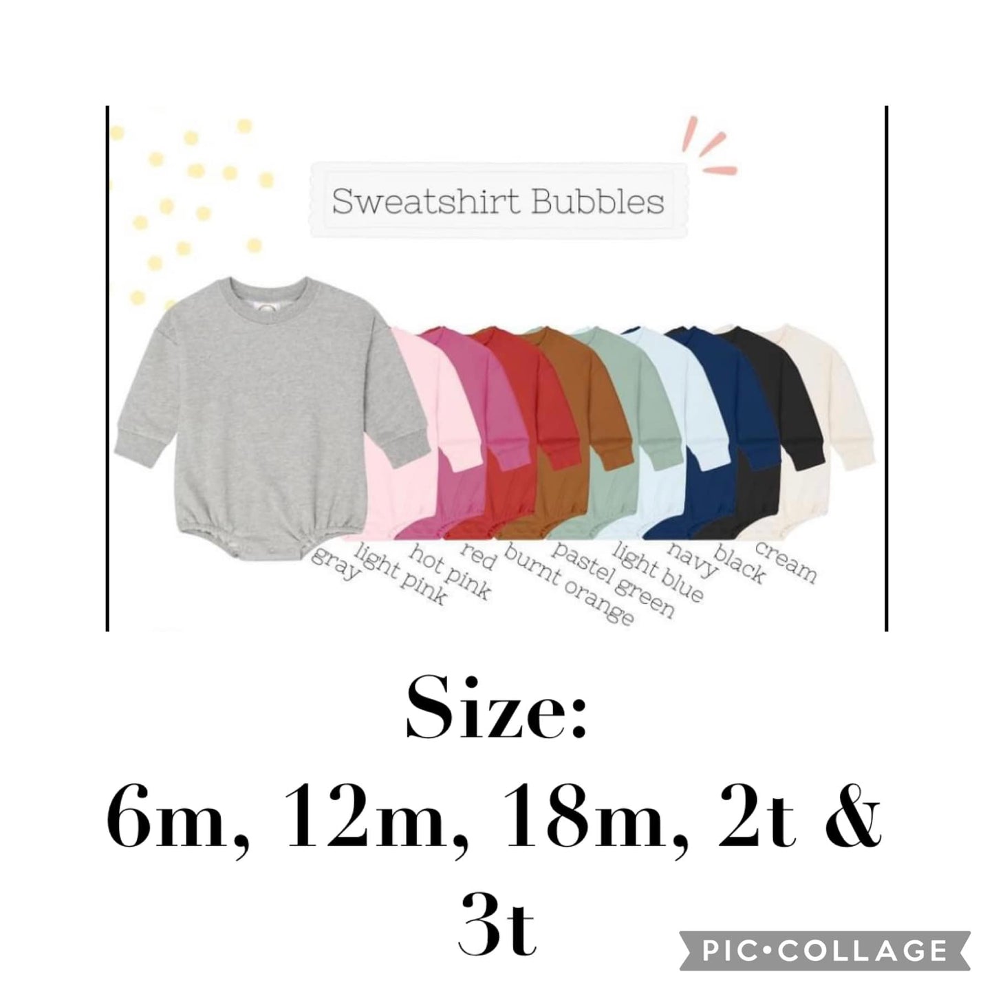 Embroidered Double Name Sweatshirt Bubble