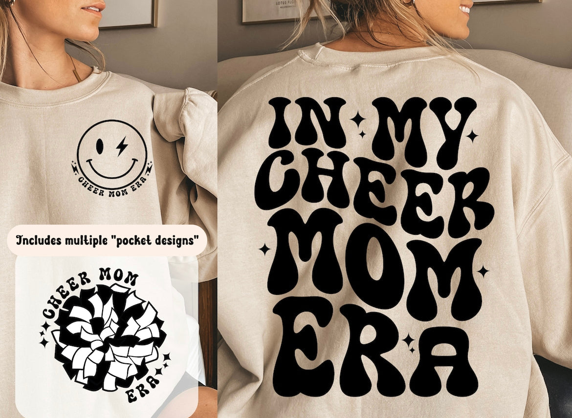 Retro Cheer Mom Era T-shirt & Sweatshirt