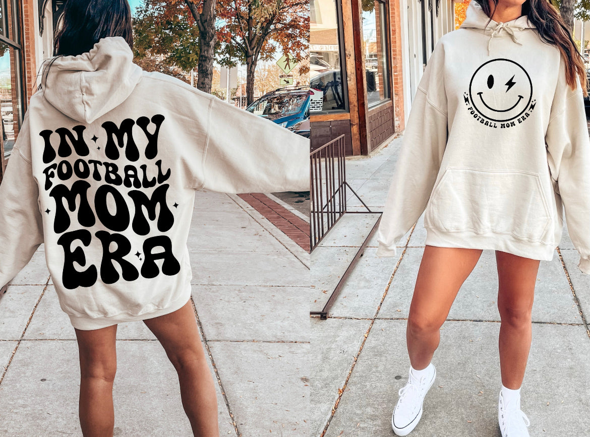 Retro Football Mom Era T-shirt & Sweatshirt