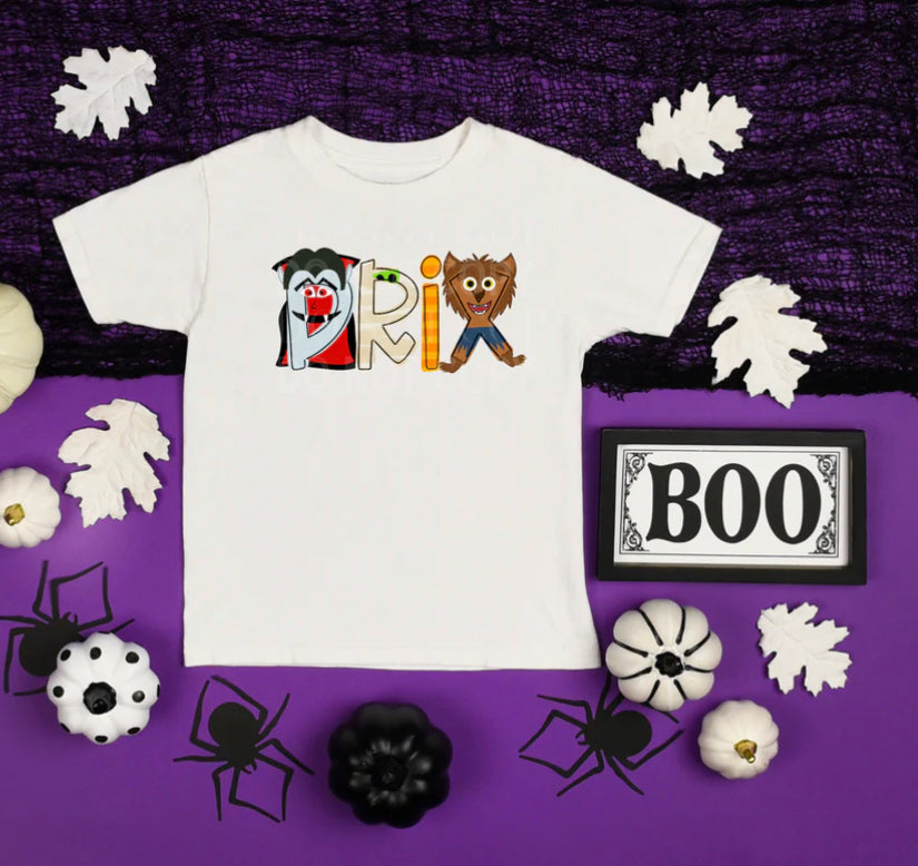 Monster Mash Custom Name Shirt
