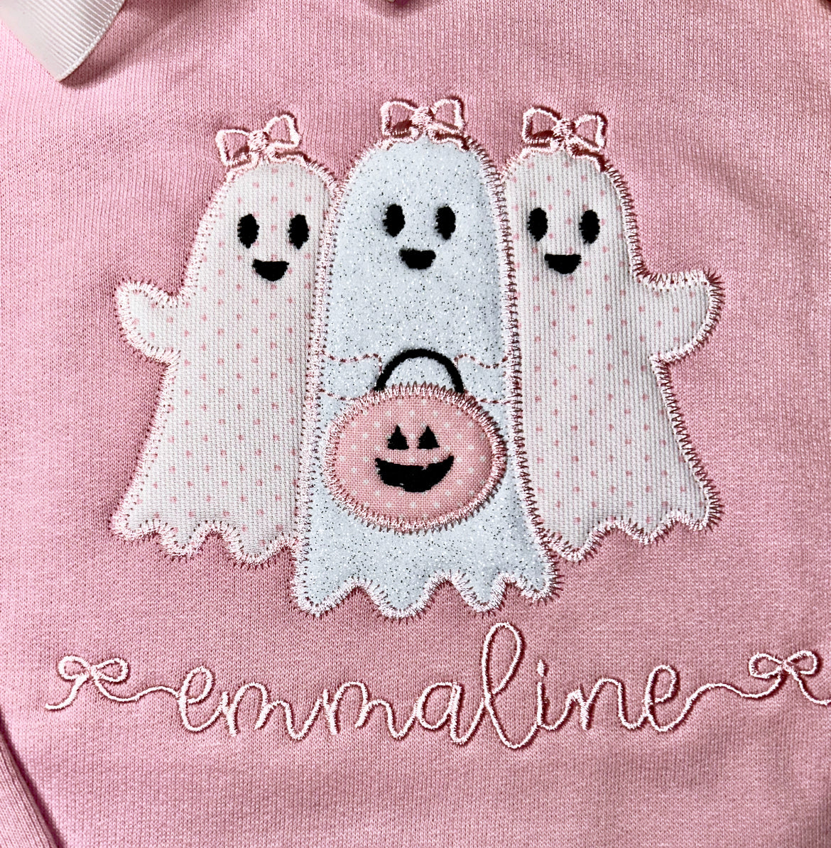Preppy Ghost Trio Ruffle Tee