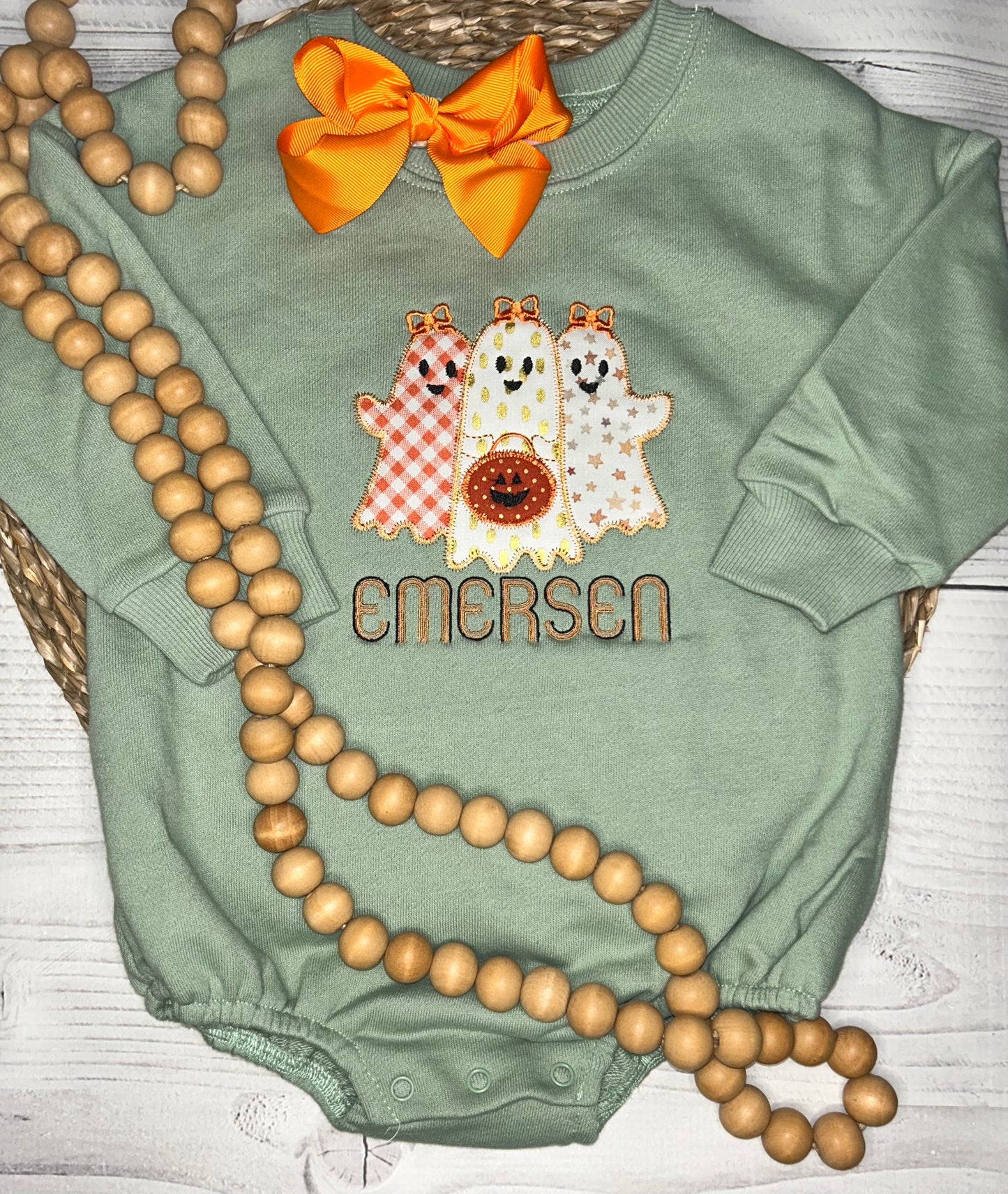 Preppy Ghost Trio Ruffle Tee